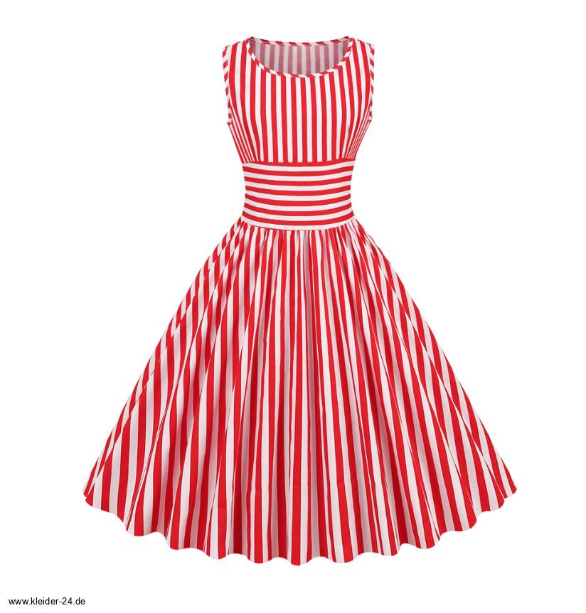 50er Jahre Kleid pink/weiß